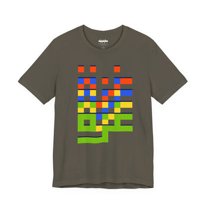 'Gaza in Color and Pixels' Arabic Text - Unisex Graphic Tee