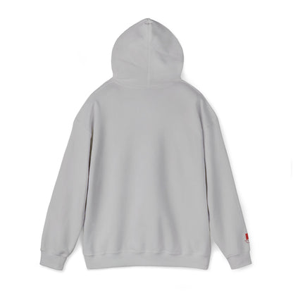 'We are Gaza' Embroidered Unisex Heavy Blend Hooded Sweatshirt - Sand and Grey