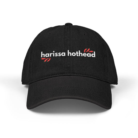 "Harissa Hothead" Organic Embroidered Baseball Cap