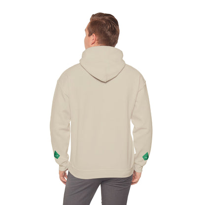 'Gaza, You Are Not Alone." Solidarity Hoodie (Unisex) | Green Embroidery, Light Colors