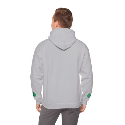 'Gaza, You Are Not Alone." Solidarity Hoodie (Unisex) | Green Embroidery, Light Colors