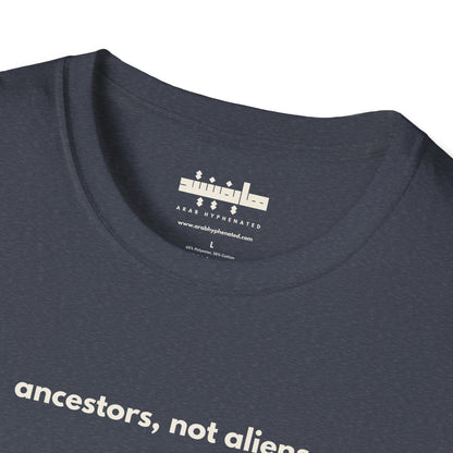 'Not Alien' Ancestor Tribute Heritage Cotton T-Shirt, Unisex | Syrian Immigrant, Ellis Island, 1926