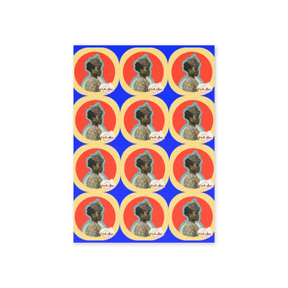 Postcard 'Not Alien' Retro Pattern (Guadaloupean Immigrant, Ellis Island, 1911) | Alien Nation™