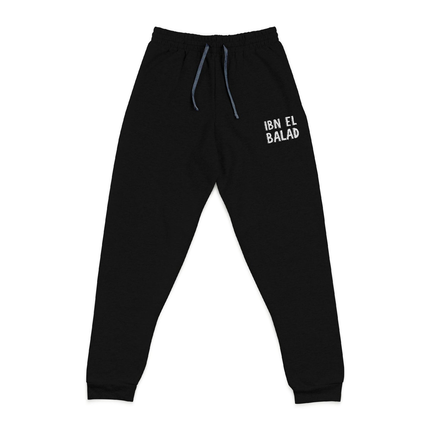 'Ibn El Balad' (Son of the Land) Embroidered Joggers | Black or Navy