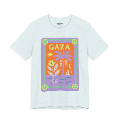 Gaza 'Break the Chains' Graphic Tee (Unisex) | Front Pastels Print