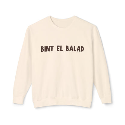 'Bint El Balad' (Daughter of the Country) Lightweight Cotton Crewneck Sweatshirt