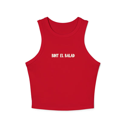 'Bint el Balad' 'Daughter of the Land' | Women's Racer Tank Top | Arab Hyphenated™ Staple