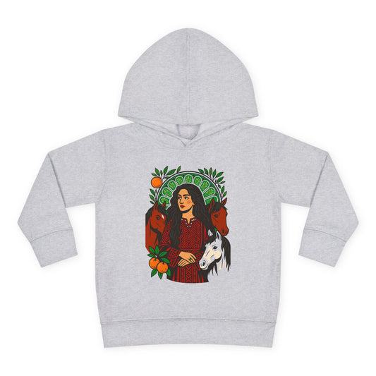 'Palestinian  Equestrian Woman' Ancestor Heritage Hooded Sweatshirt (Toddler, Unisex) | 2-6T
