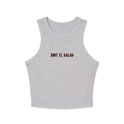 'Bint el Balad' 'Daughter of the Land' | Women's Racer Tank Top | Arab Hyphenated™ Staple