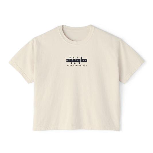 Boxy Organic Women’s Tee | 'Arab Hyphenated' Logo