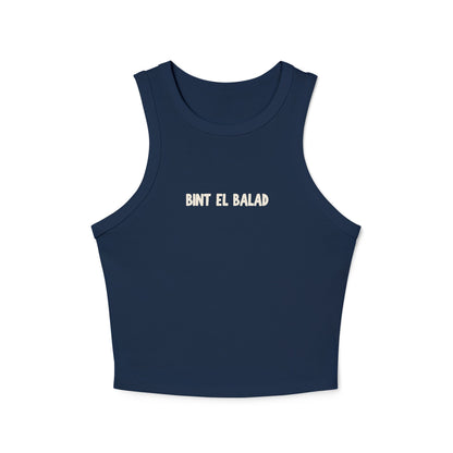 'Bint el Balad' 'Daughter of the Land' | Women's Racer Tank Top | Arab Hyphenated™ Staple