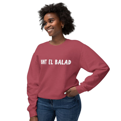 'Bint El Balad' (Daughter of the Country) Lightweight Cotton Crewneck Sweatshirt