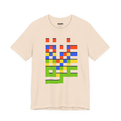 'Gaza in Color and Pixels' Arabic Text - Unisex Graphic Tee