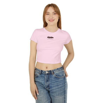 Arab Hyphenated™ – 100% Organic Cotton Baby Tee Empowerment Crop Top for Women | Summer Graphic T-Shirt