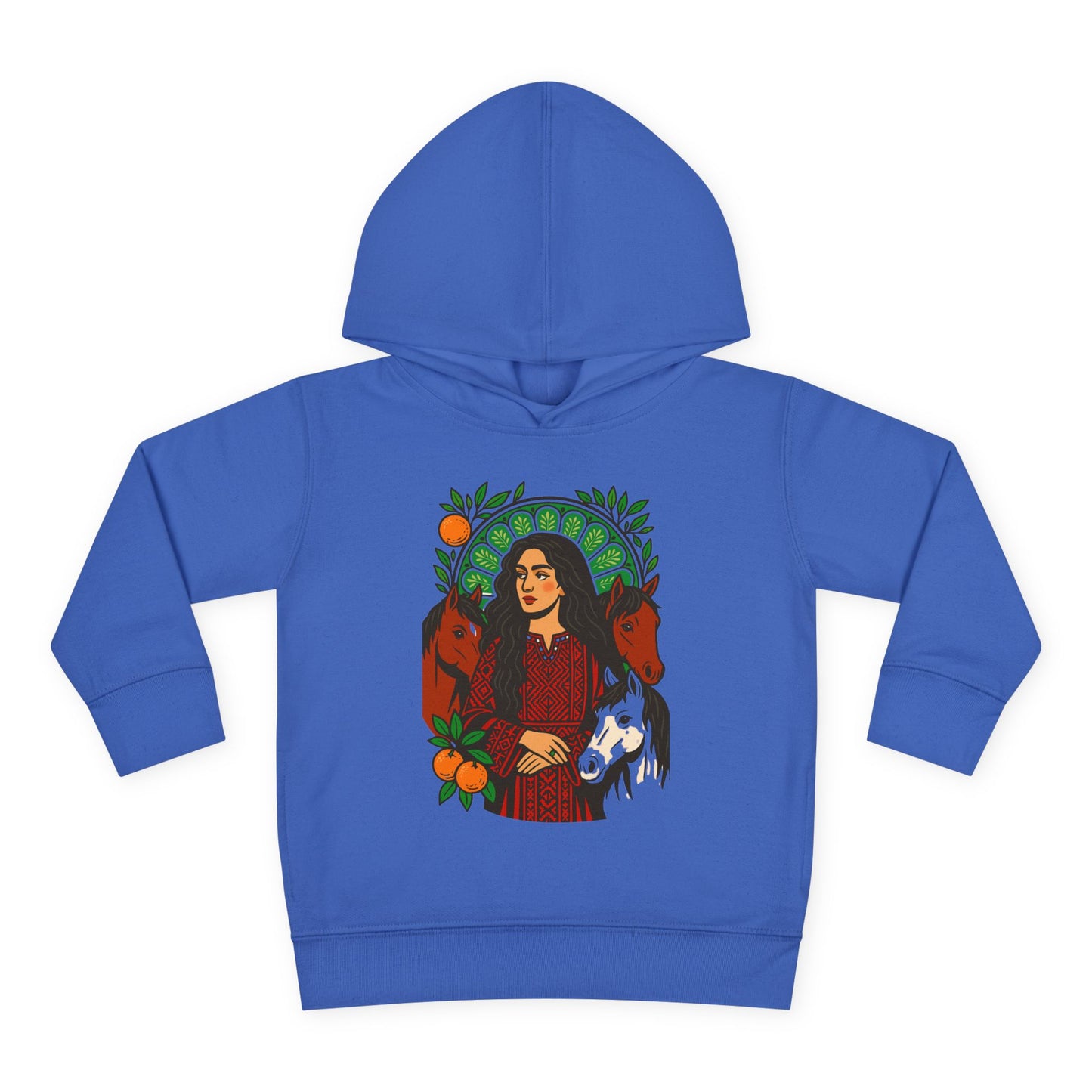 'Palestinian  Equestrian Woman' Ancestor Heritage Hooded Sweatshirt (Toddler, Unisex) | 2-6T