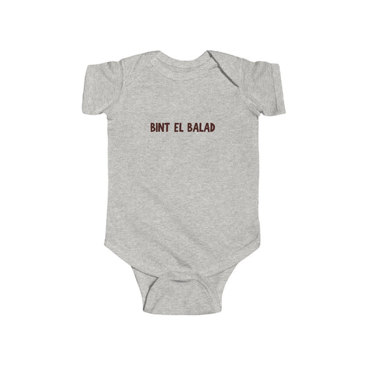 'Bint el Balad' 'Daughter of the Land' | Infant Jersey Bodysuit | New Born - 24 Months