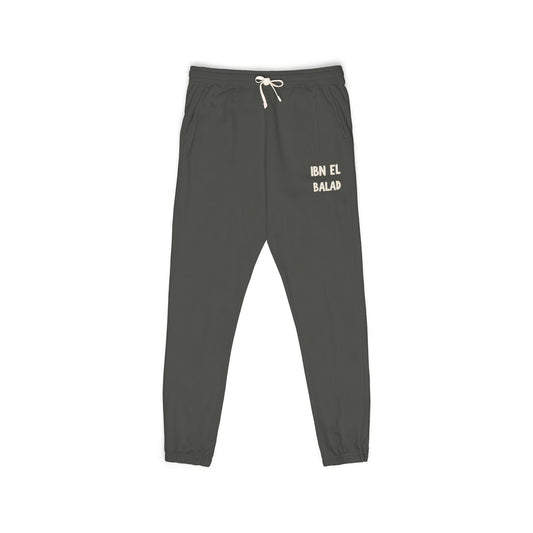 'Ibn El Balad' Fleece Embroidered Joggers - Arab Hyphenated™