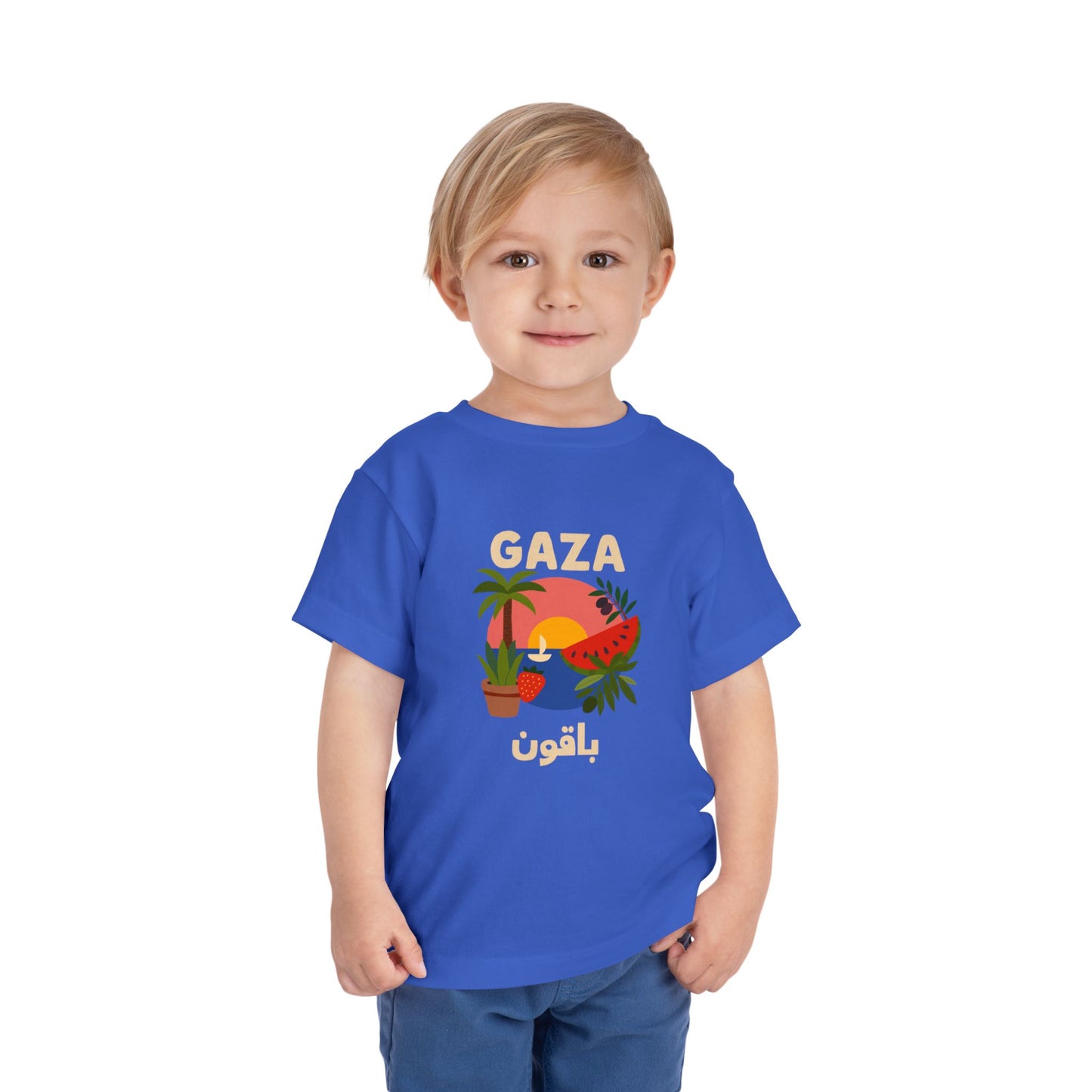 'Gaza Will Bloom Again' Unisex Cotton Heritage Tee | Kids 2-5T