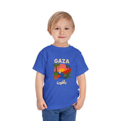 'Gaza Will Bloom Again' Unisex Cotton Heritage Tee | Kids 2-5T