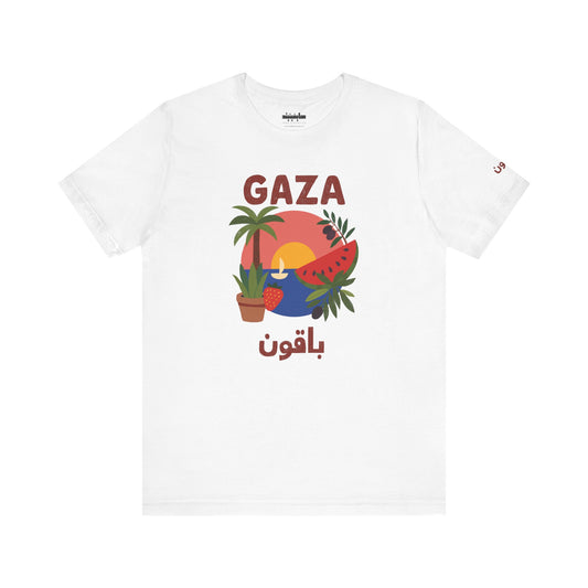 'Gaza Will Bloom Again' Unisex Graphic T-Shirt | Front & Sleeve Print