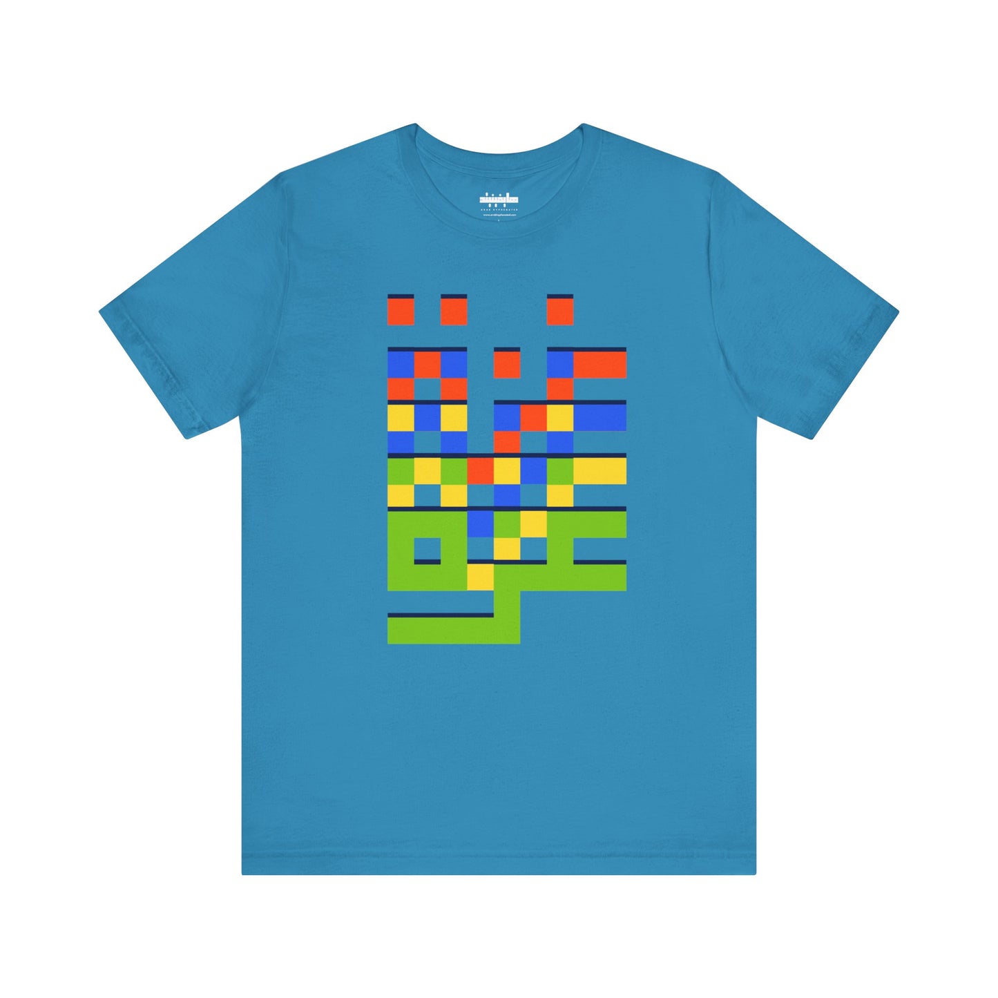 'Gaza in Color and Pixels' Arabic Text - Unisex Graphic Tee