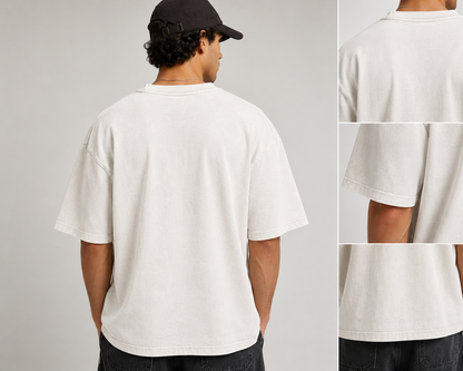 BALADNA 1981 cream heavyweight t-shirt Back view by Arab Hyphenated