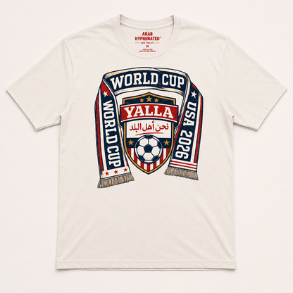 YALLA World Cup Heritage Cotton Tee | Limited Edition UPF 50+ Vegan