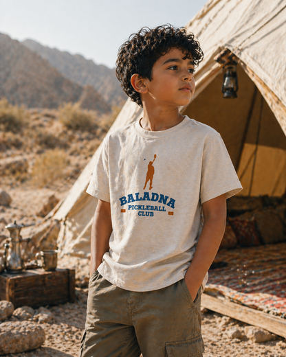Baladna Pickleball Kids Heavy Faded Tee