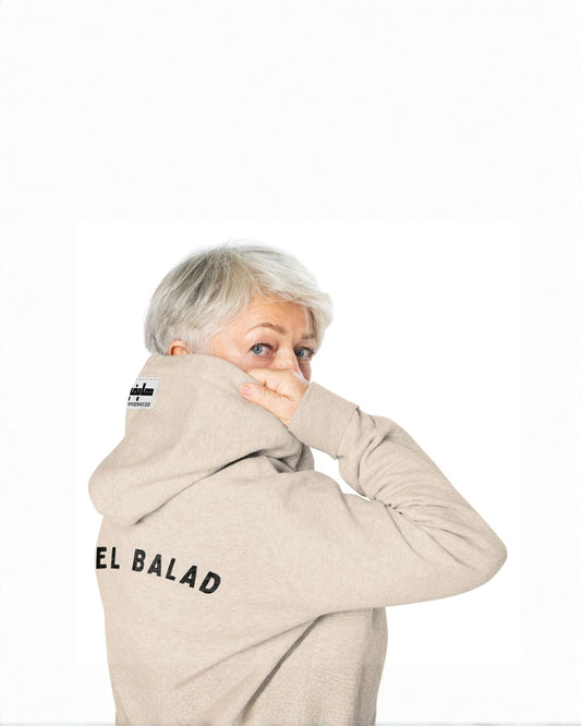 Bint el Balad™ Lightweight Full-Zip Cotton Hoodie [Print]