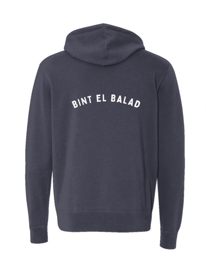 Ibn El Balad™ — Lightweight Full-Zip Cotton Hoodie [Print]