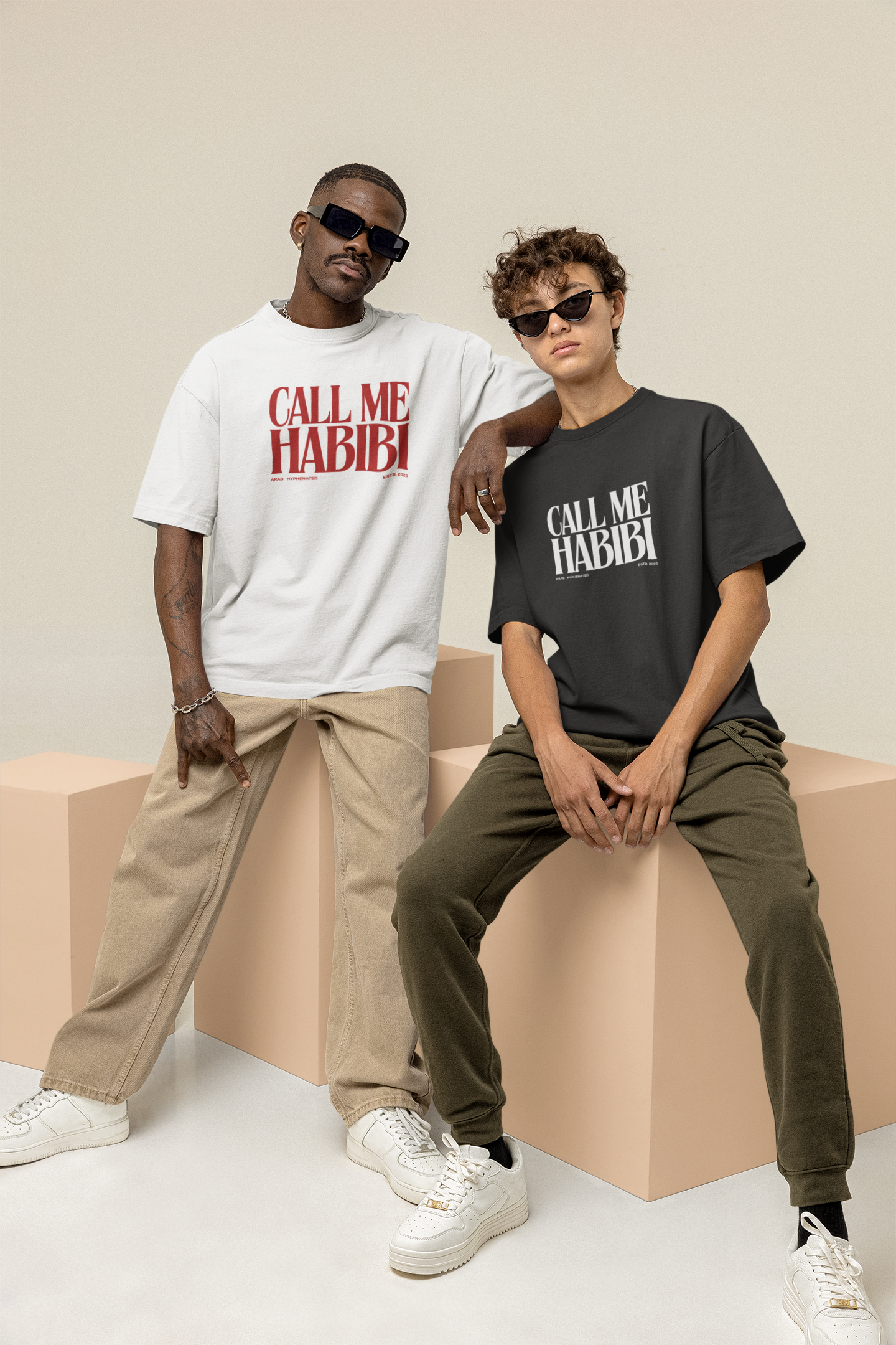 Call Me Habibi — Tall Oversized Heavyweight Cotton Tee