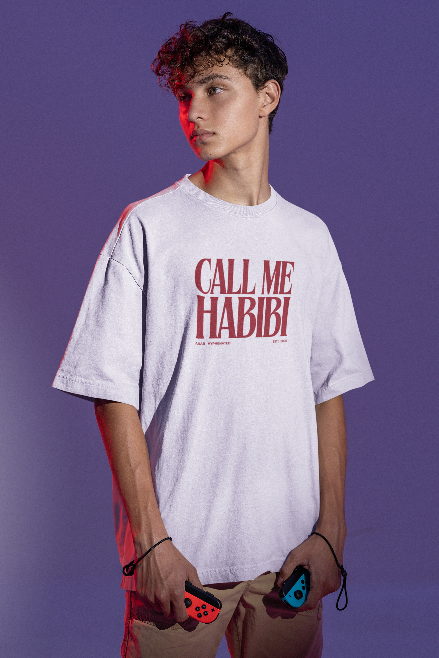 Call Me Habibi — Tall Oversized Heavyweight Cotton Tee